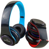 OEM customize Logo foldable headphone with led wireless bluetooth headphones ecouteur bluetooth