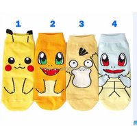 2016 New fashionable pokemon go breathable ankle tube short socks colorful comfortable socks