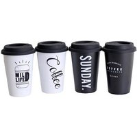 Zogift custom logo reusable insulated stainless steel vacuum travel coffee tumbler cups with silicone lid