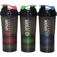 500ml Spider protein shaker plastic Sports water bottle with stainless steel mixing ball