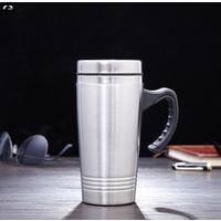 insulated cup stainless steel thermal tumbler coffee beer travel car thermo mug with handle
