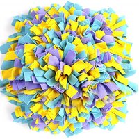 Durable Machine Washable Grey Wooly Pet Dog Snuffle Feeding Mat