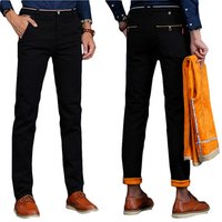 Plus Velvet Winter Warm Straight Trousers