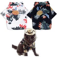 Summer Cotton & Linen Dog Hawaiian Shirt