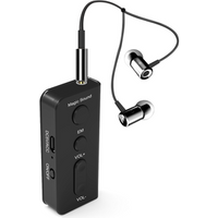 Black Music Live Show Sound Box Mini Voice Changer Toy for Wired Headset MIC Earphone Mobile Phone Voice Chat Talking Singing