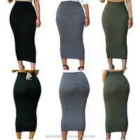 High Waisted Bodycon Maxi Skirt