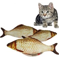 Cat Fish Toy Catnip Interactive Plush Stuffed Fish Toys Kitten Chew Bite Scratch Board Post Teaser Teether Pet Cat Toys Supplies
