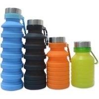 Factory wholesales Private Label BPA Free Expandable Collapsible Foldable Silicone Water Bottle