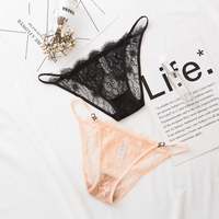 Lace Ribbon Adjustable Transparent French Underwear