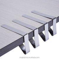 4pcs Stainless Steel Tablecloth Tables Cover Clips Holder Tablecloth Clamps Practical Party Tools