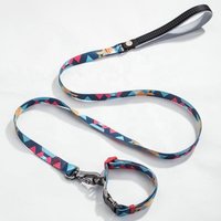 Handmade Recycled Polyester Dog Collar Leash Set