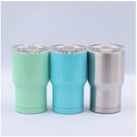 14oz Stainless Steel Vacuum Double Wall Insulated Tumbler Cups Coffee Mugs with Slide Lids