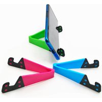 2019 custom logo plastic phone holder V shape folding mobile phone holder