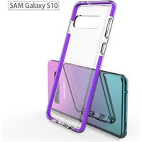 Customized Protective TPU Double Color Clear Mobile Cover Cell Phone Case For Samsung S10
