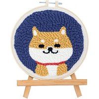 wholesale punch needle diy craft embroidery kit sewing set hand knitting