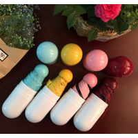 Pocket umbrellas sun UV protection capsule umbrella black small and portable pill sun umbrella acceptance custom logo