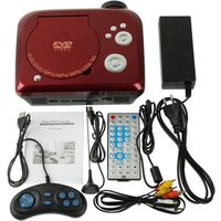 Best selling Home Theater Portable DVD Projector with TV Receiver Function AV IN / OUT and Game Function mini projector