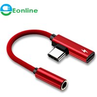 Audio and Charger 2 in 1 Type c Charger Adapter For Millet 6 / Millet Mix 2 / LeTV 2 Charger Splitter type c adapter