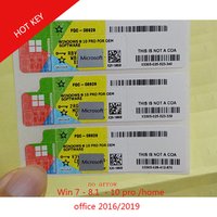 Wholesale Windows 10 Professional Key Win Pro 10 64/32Bit COA sticker DHL free shipping