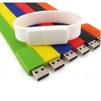 Custom Soft Silicone USB Bracelet Wristband USB Flash Disk
