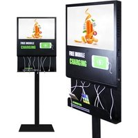 21.5inch Android Wifi fast charge cell mobile phone charge charging station kiosk for restaurants
