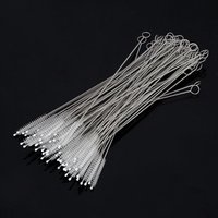 Drop Shipping Straws Cleaner Drinking Pipe Straw Brush Nylon Stainless Steel Wire Cleaning Brush Straw