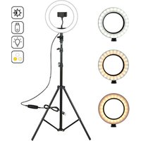 Live Photography Dimmable 10 Inch LED Ring Light With Adjusted Bracket
