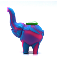 Unbreakable Silicone Little Elephant Design Smoking Pipe Glass Bowl