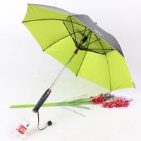 UV Protection Umbrella Electric Cooling Fan & Water Spray
