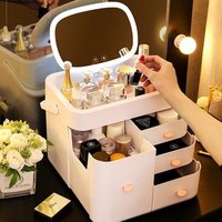 Cosmetic Organiser 10x Magnification LED Makeup Mirror