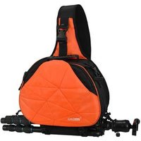 CaDen Orange Waterproof Polyester Single Shoulder Camera Bag Outdoor Chest Camera Cases For Photographer