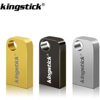 Kingstick USB 2.0 u disk mini metal usb flash drive 4gb 8gb pendrive 16gb 32gb 64gb 128gb pen drive small memory stick cle usb