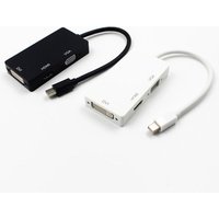 3 in 1 Mini DP Display Port Displayport to HDMI DVI VGA Adapter Audio Video Cable for Apple iMac MacBook pro Support 1080p