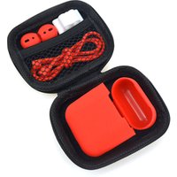 5 pieces set for apple airpod case accessories, eva hard shell for apple earphone