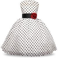 HYC26 2019 Polka Dot Girls Dresses Bow Princess Teenage Casual kids party dress for Girl