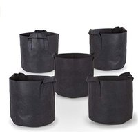 1 2 3 5 7 10 15 20 25 30 45 50 100 200 300 400 Gallon Aeration Fabric Smart Tomato Potato Grow Bags Pots with Handles