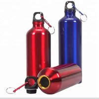 BPA Free Aluminium Sports Water Bottle Carabiner