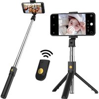 2 in 1 Wireless Mini Extendable Monopod Universal bluetooth Selfie Stick Tripod For iPhone Samsung smartphone