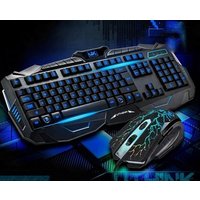 USB LED Illuminated Backlit Gaming Keyboard and Mouse Combo Teclado GK6804 Keyboard