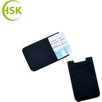 Custom Print 3M Self Adhesive Silicone Smart Wallet Phone Credit Card Holder Pocket