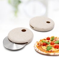 Stainless Steel Round Wheel Pizza Cutter Protective Blade Guard
