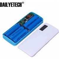 NEW Power Bank 3 Ports 5x18650 DIY Portable Battery Power Bank Shell Case Box with LED torch