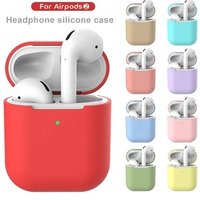 Earphone Case For airPods 2 Silicon Cover Wireless BT Headphone Protective Silm Case For airPods