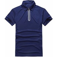 Stretch Zip Running Polo T Shirt