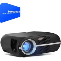 TOP NO.1 LED Projector VIVIBRIGHT GP100 with 1280x800pixels better than DLP Projector 3500Lumens HD USB AV all in one