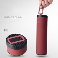 Portable Folding Handle Stainless Steel Vacuum Thermos Bottle