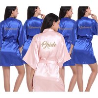 Kimono Collar Wedding Party Robe
