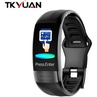 2019 NEW P11 Smart Band 0.96"OLED Display ECG+PPG Blood Pressure Heart Rate Monitor HRV Smart Bracelet Fitness Tracker