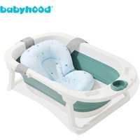 Foldable bathtub , Collapsible Baby Bath tub folding bathtub for Newborn Infant Child, Safe and Sturdy Non Slip and Non Toxic