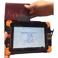 Rugged Portable Android Tablet PC Passport MRZ Reader and 2D Barcode Scanner